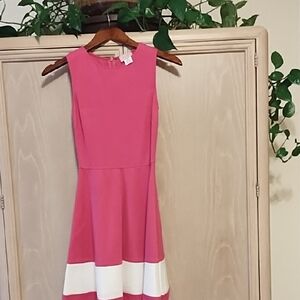 love...ady Pink and White Dress